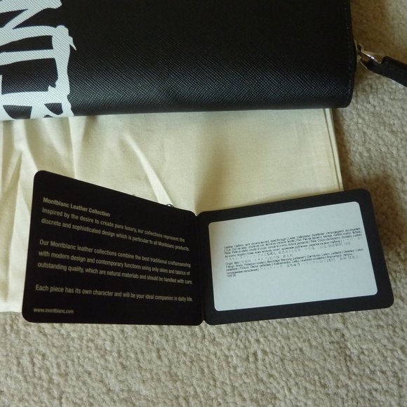 MONT BLANC Sartorial Saffiano Leather Logo Wallet - Picture 12 of 14